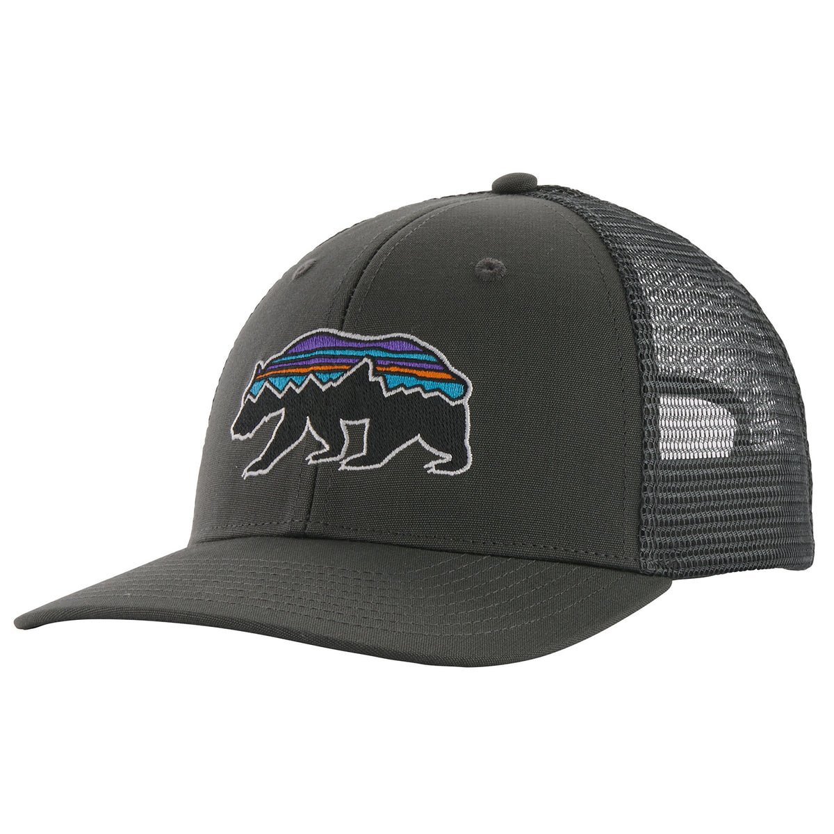 Patagonia Fitz Roy Bear Trucker Hat Forge Grey