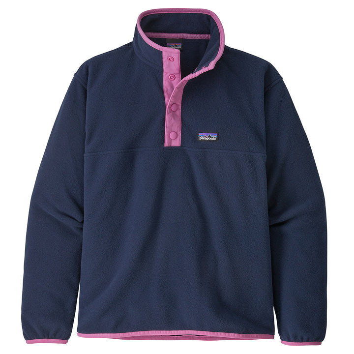 Patagonia Micro D Snap-T Fleece Pullover - Girls' New Navy