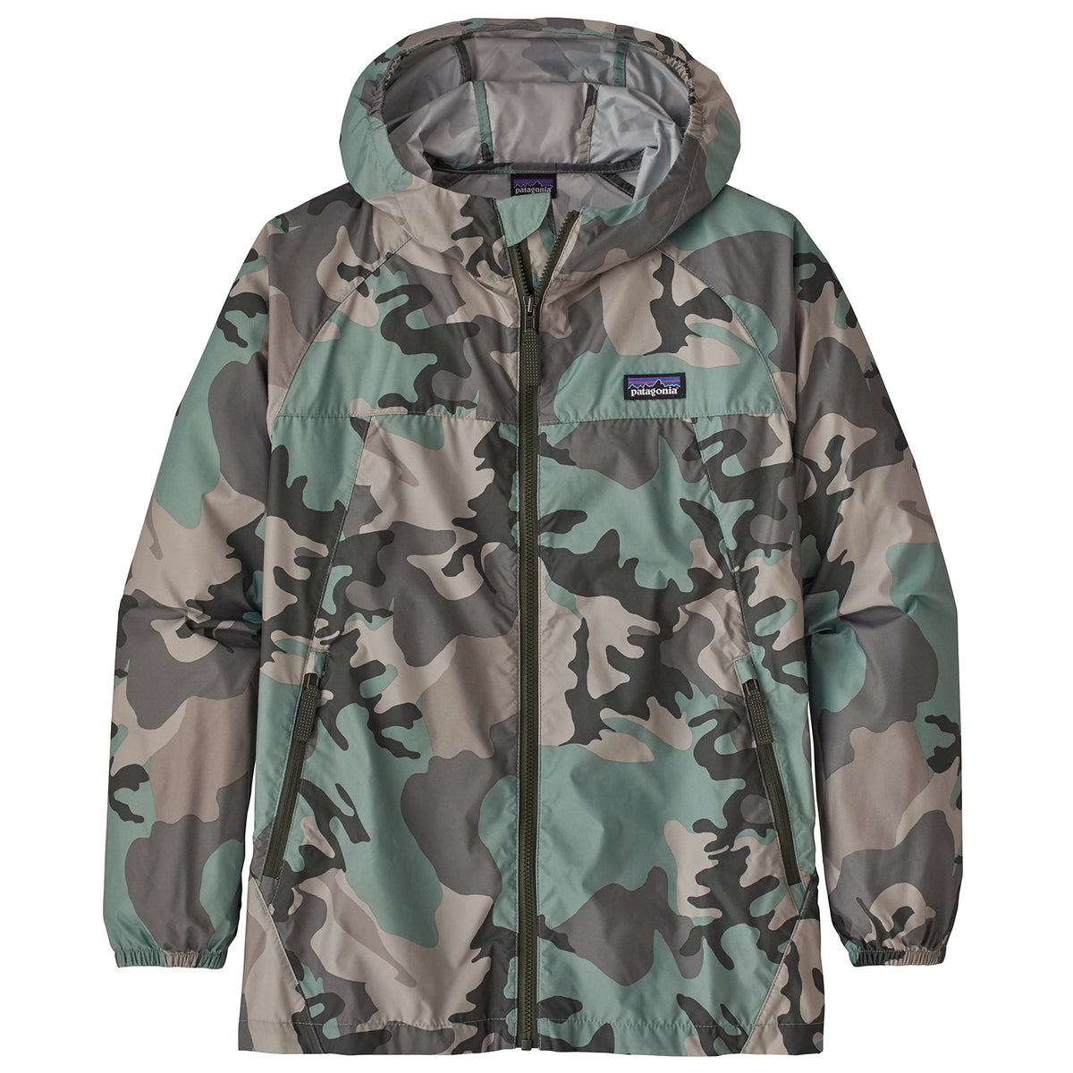Patagonia Light & Variable Hoodie - Boys' River Delta Multi:Ellwood Green