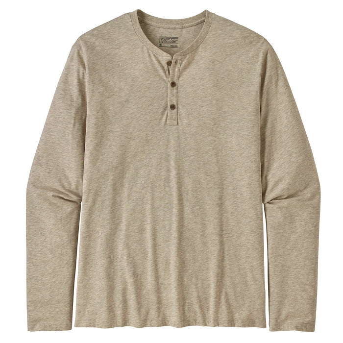 Patagonia Long-Sleeve Organic Cotton Lightweight Henley Shirt Birch White