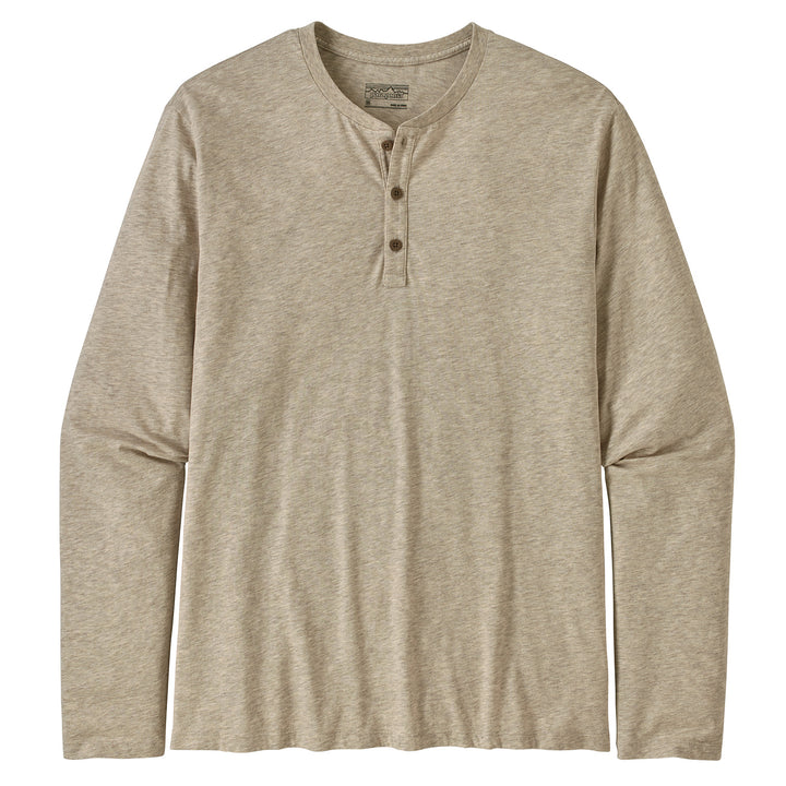 Patagonia Long-Sleeve Organic Cotton Lightweight Henley Shirt Birch White