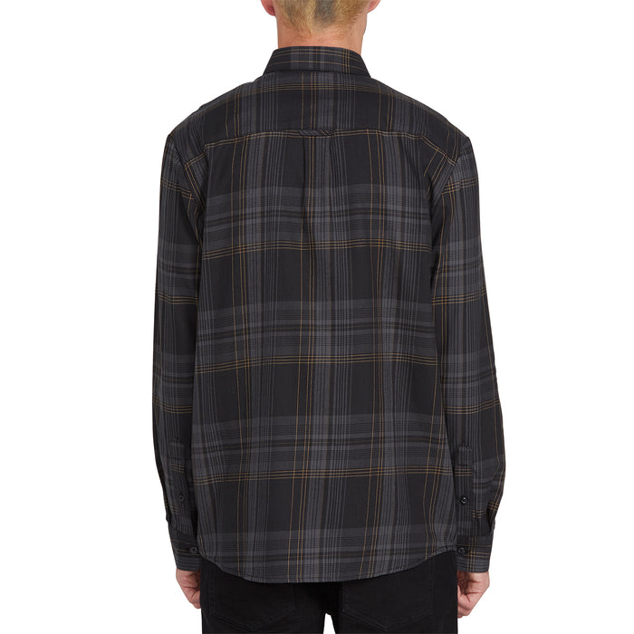 Volcom Bassment Flannel Long-Sleeve Shirt Black