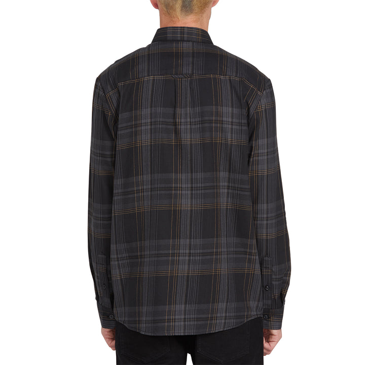Volcom Bassment Flannel Long-Sleeve Shirt Black