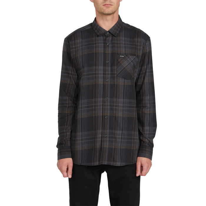 Volcom Bassment Flannel Long-Sleeve Shirt Black
