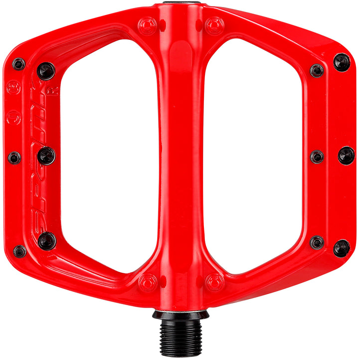 Spank Spoon DC Pedals Red