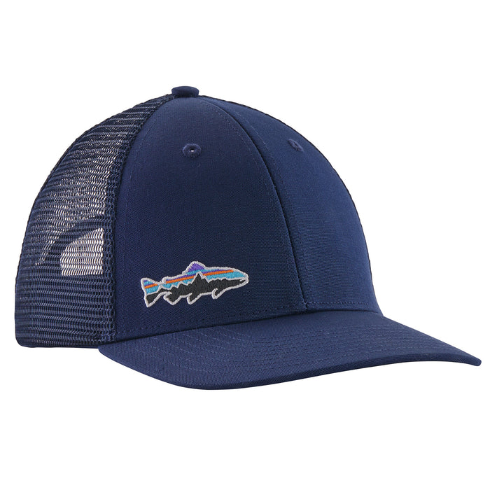 Patagonia Small Fitz Roy Fish LoPro Trucker Hat Classic Navy/Trout