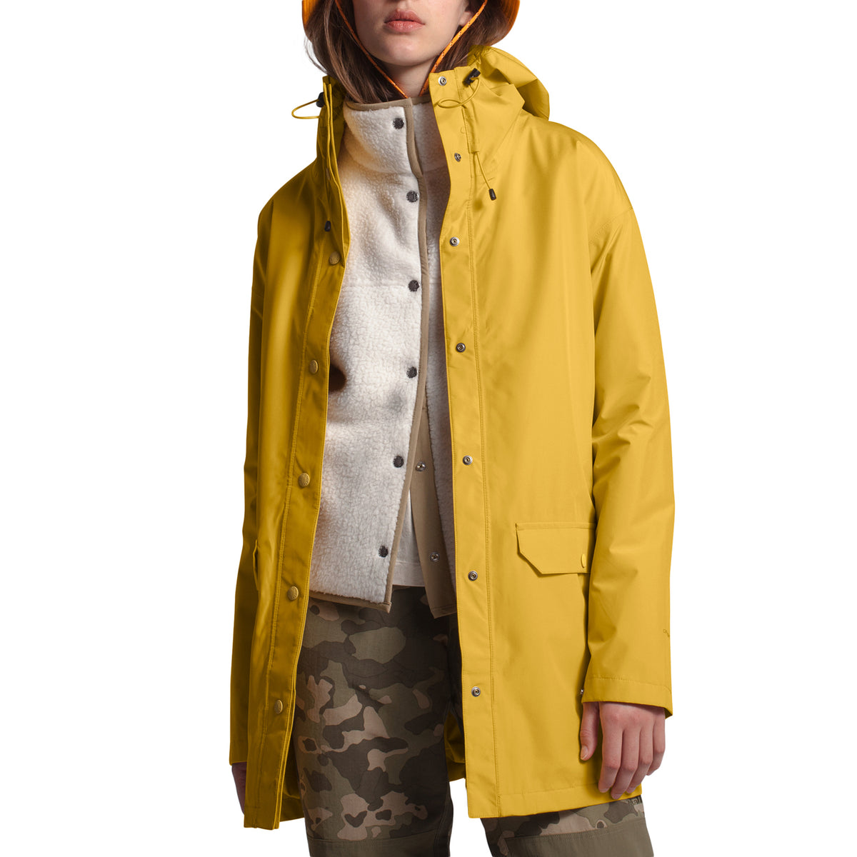 The North Face Woodmont Rain Jacket - Women's Bamboo Yellow