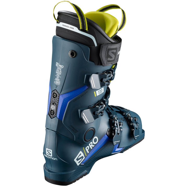 Salomon S/Pro 120 Ski Boots 2020 Blue/Race/Acid Green