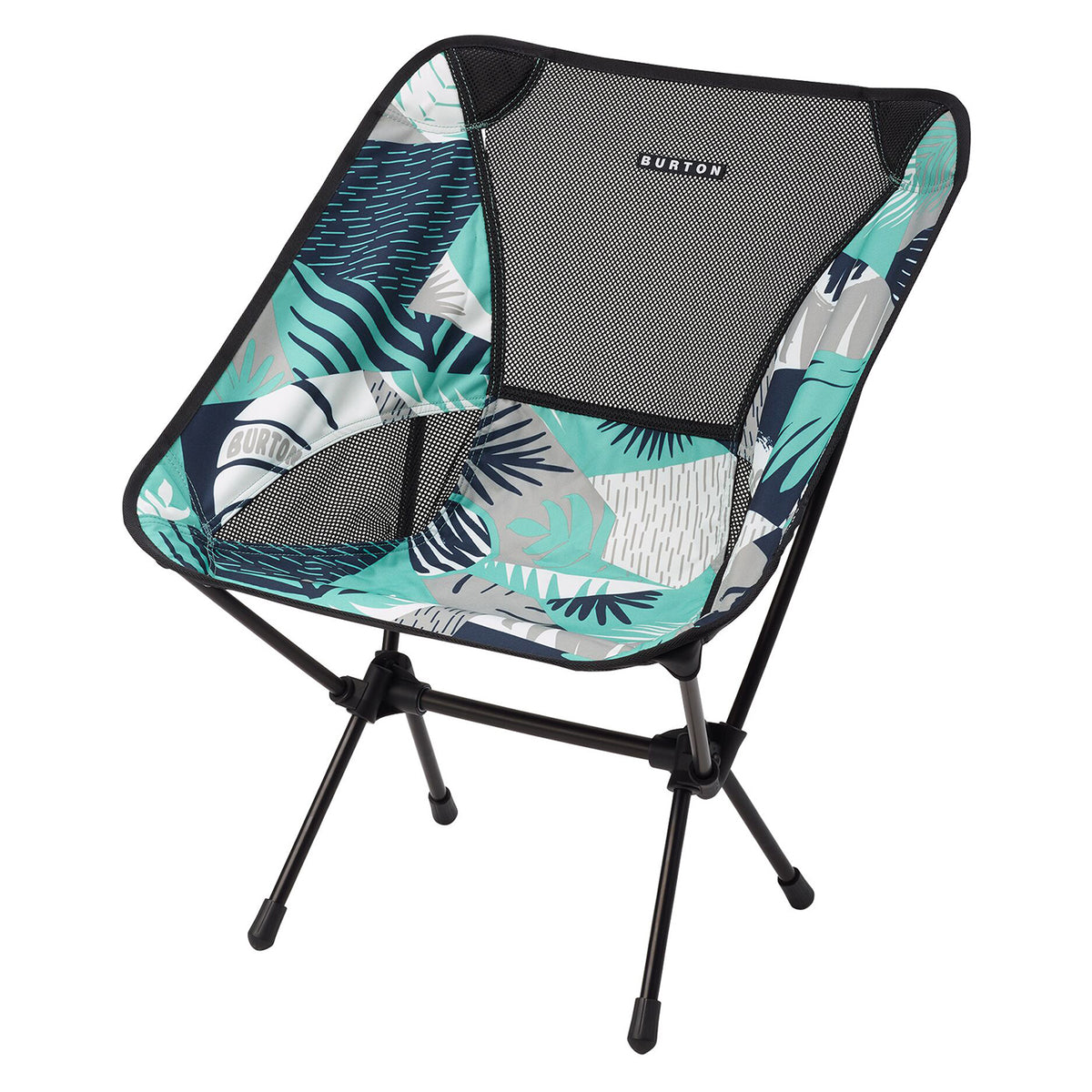 Burton x Helinox Chair One Camp Chair Iron Gray Woodcut Palm
