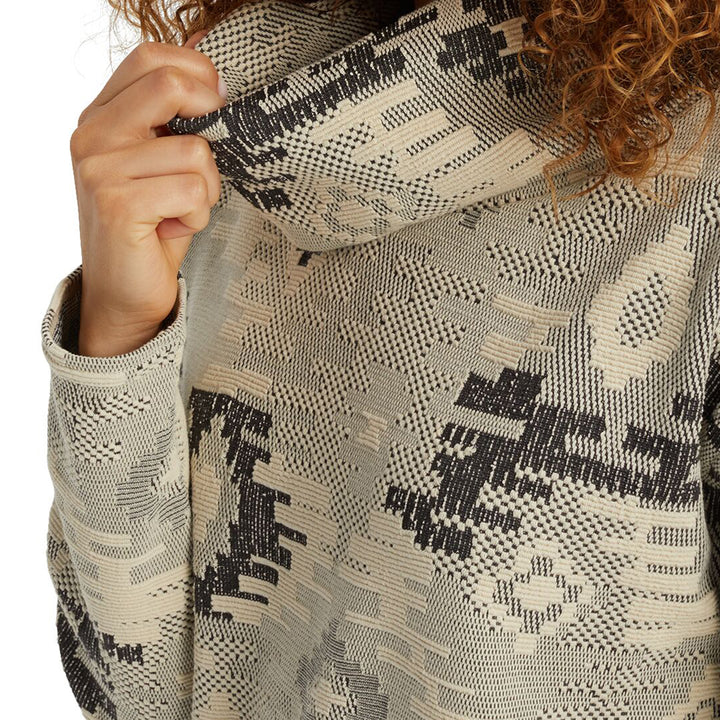 Burton Ellmore Premium Pullover Hoodie - Women's Phantom Crooked Kilim Jacquard