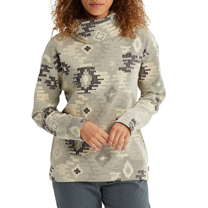 Burton Ellmore Premium Pullover Hoodie - Women's Phantom Crooked Kilim Jacquard