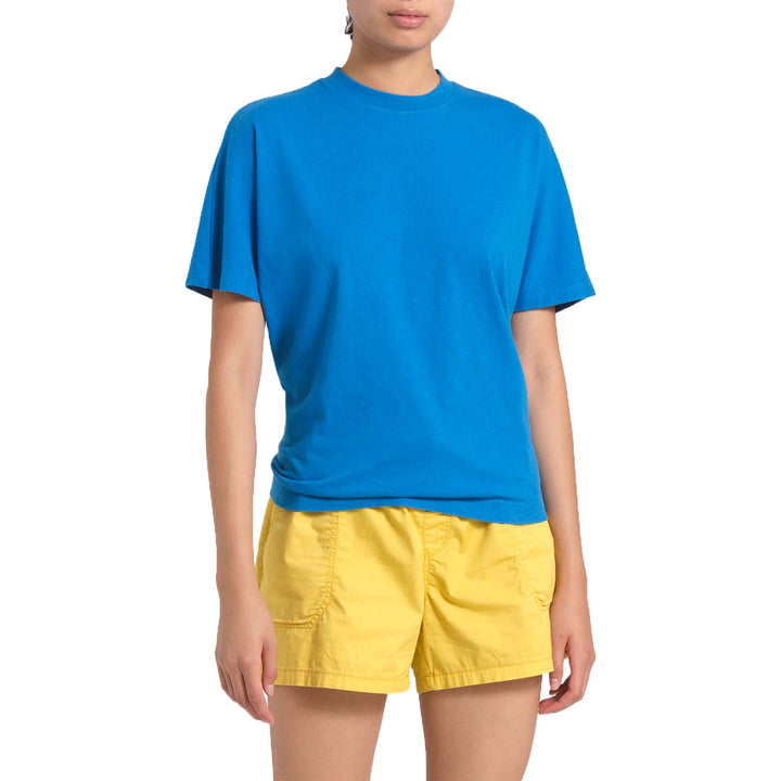 The North Face Short-Sleeve Woodside Hemp Top - Women's Clear Lake Blue