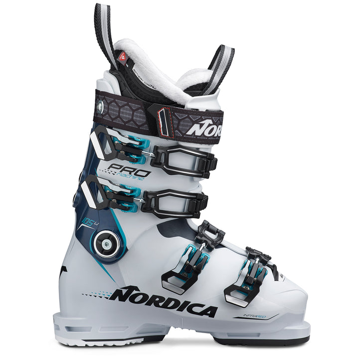 Nordica Promachine 105 W Ski Boots - Women's 2020 White/Blue/Lightblue