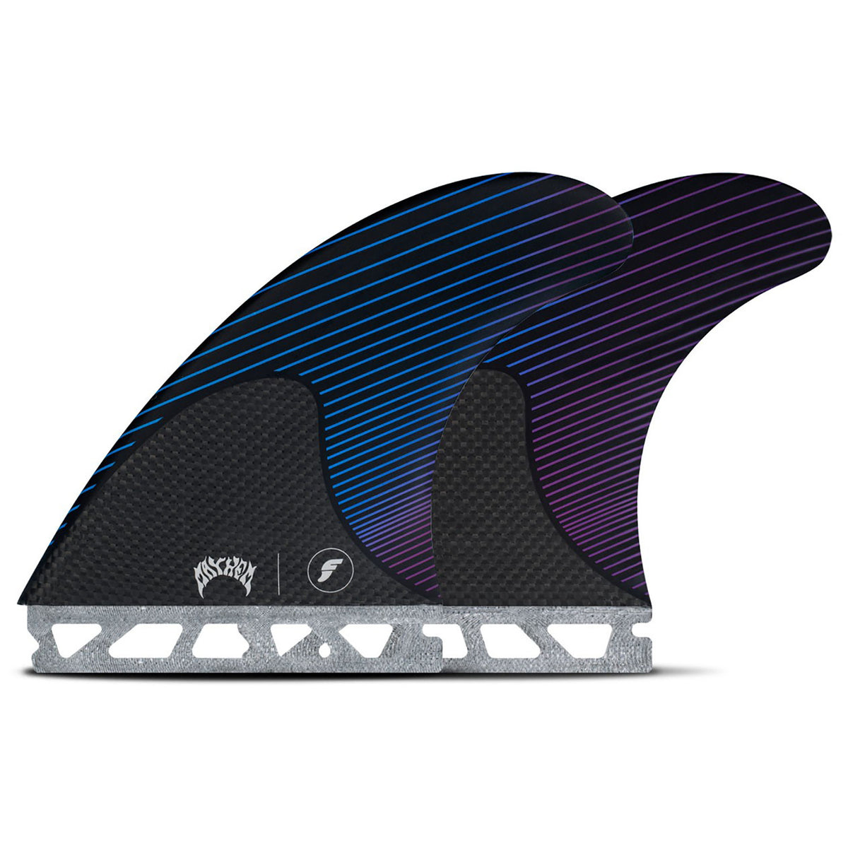 Futures Mayhem Large Tri Fin Set Blue/Violet