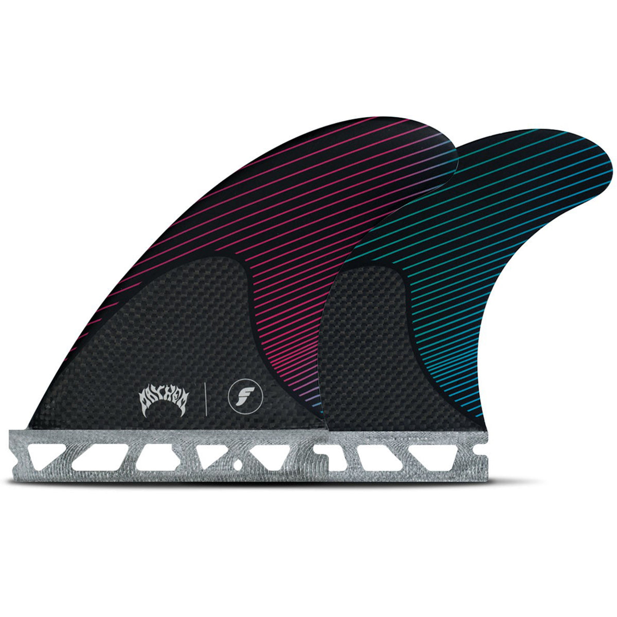 Futures Mayhem Small Tri Fin Set Pink/Teal