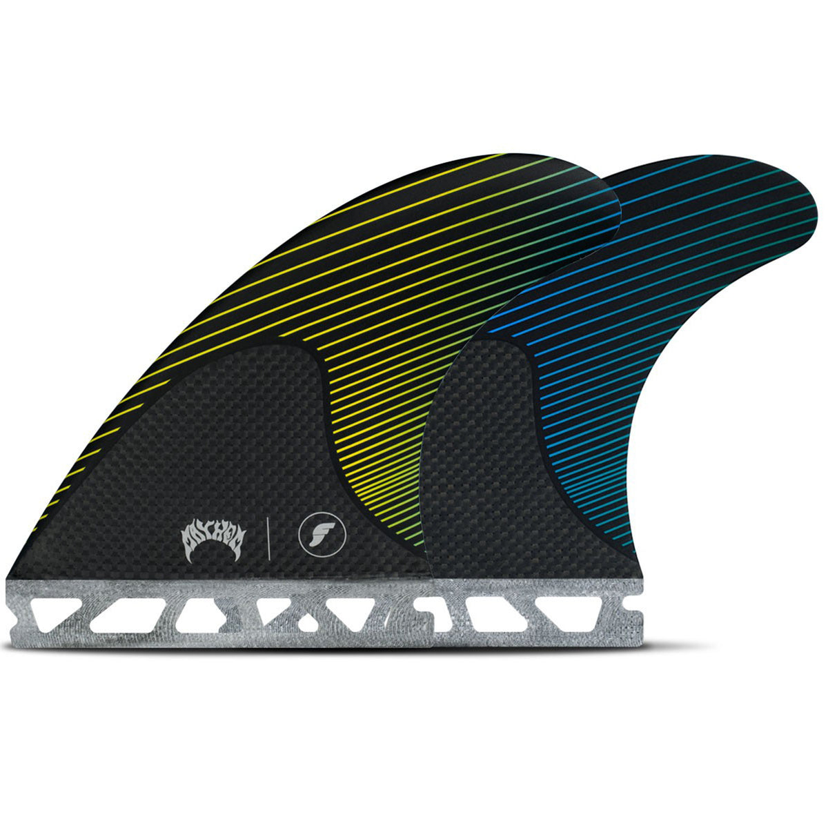 Futures Mayhem Medium Tri Fin Set Yellow/Blue
