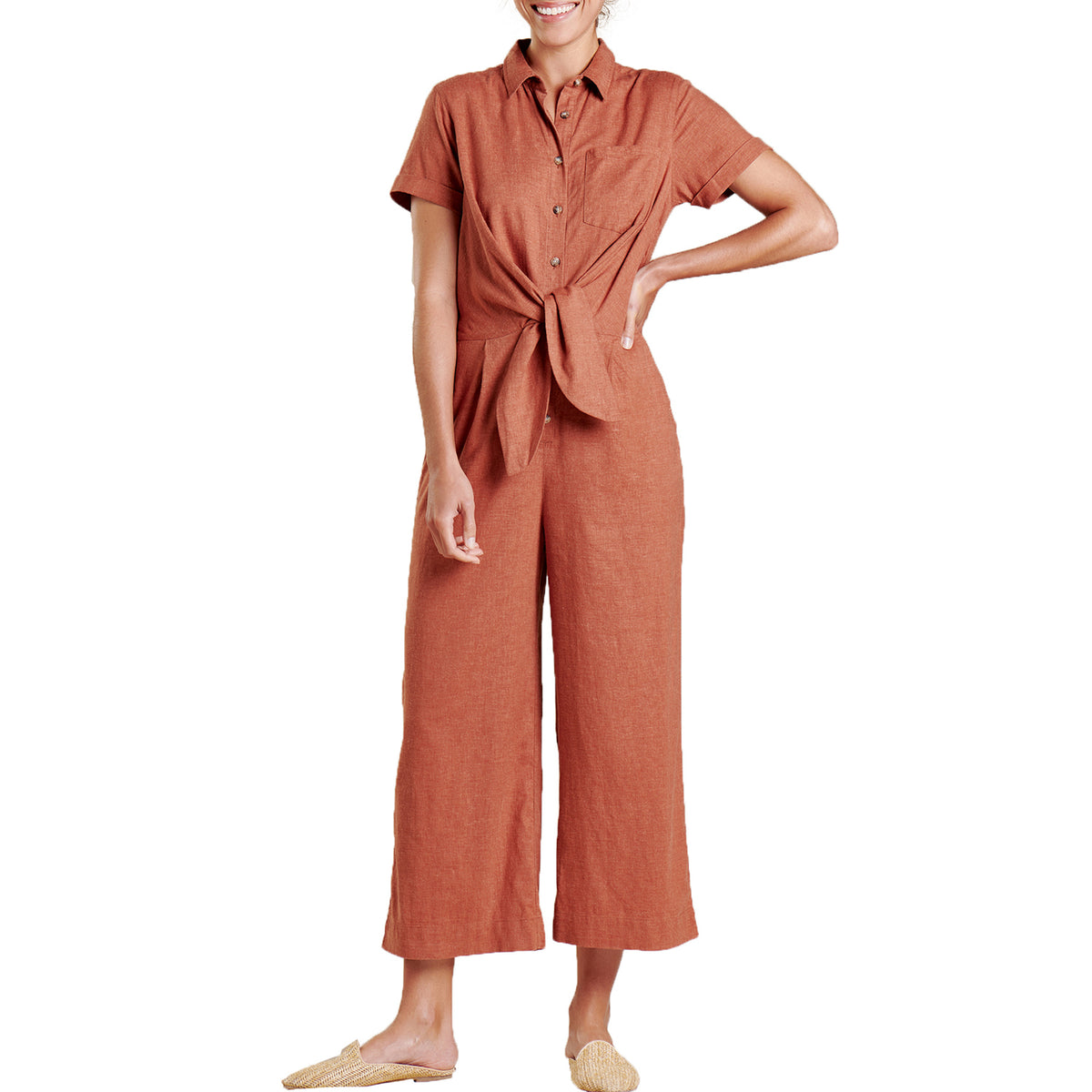 Toad & Co Taj Hemp Jumpsuit - Women's Coconut Shell