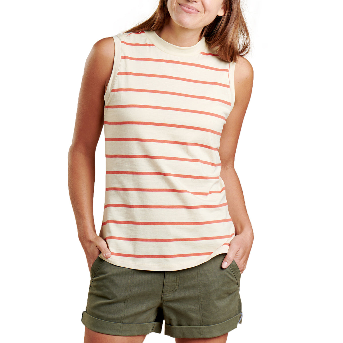 Toad & Co Samba Sunday Tank Top - Women's Desert Wide Stripe