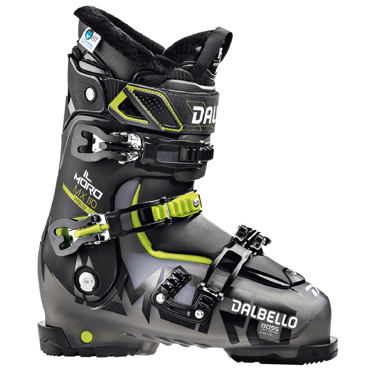 Dalbello Il Moro MX 110 ID Ski Boots 2019 Black Transparent/Black