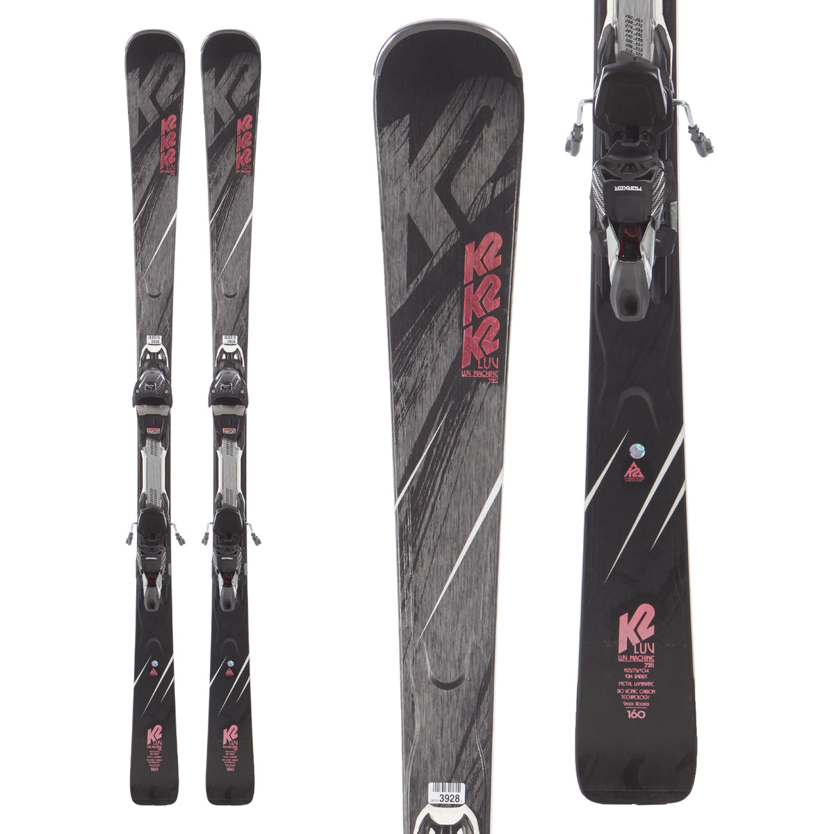 K2 Luv Machine 72 Ti Skis + ERC 11 TCx Light Bindings - Women's 2019