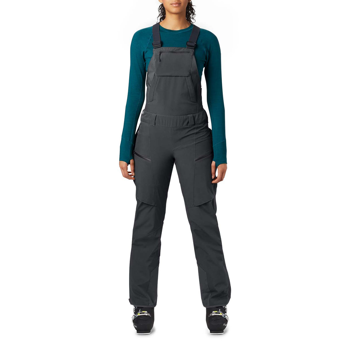 Mountain Hardwear FireFall™ Short Bibs - Women's Dark Storm