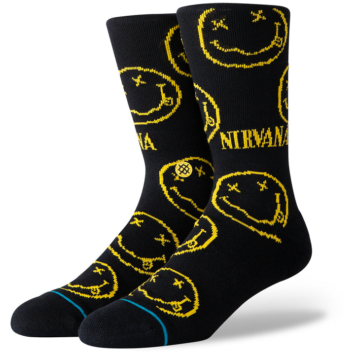 Stance Nirvana Face Socks Black
