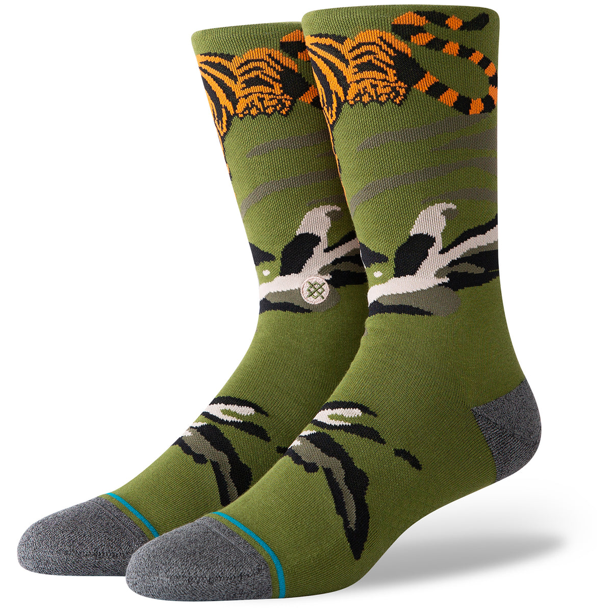 Stance Big Cat Crew Socks Green