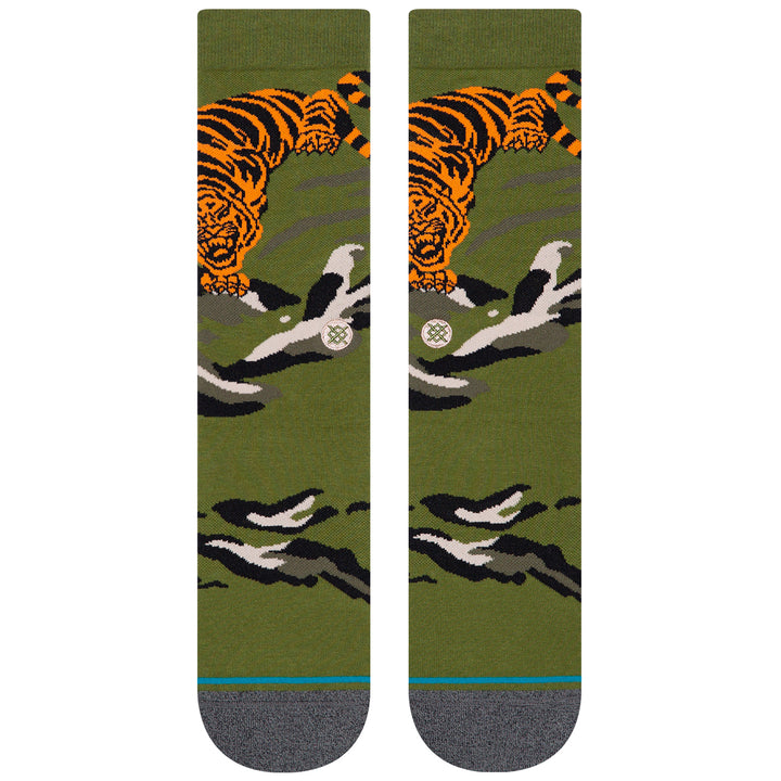 Stance Big Cat Crew Socks Green