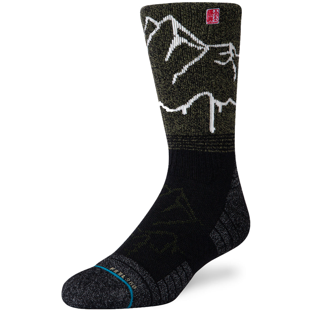 Stance Garwhal Crew Socks Green