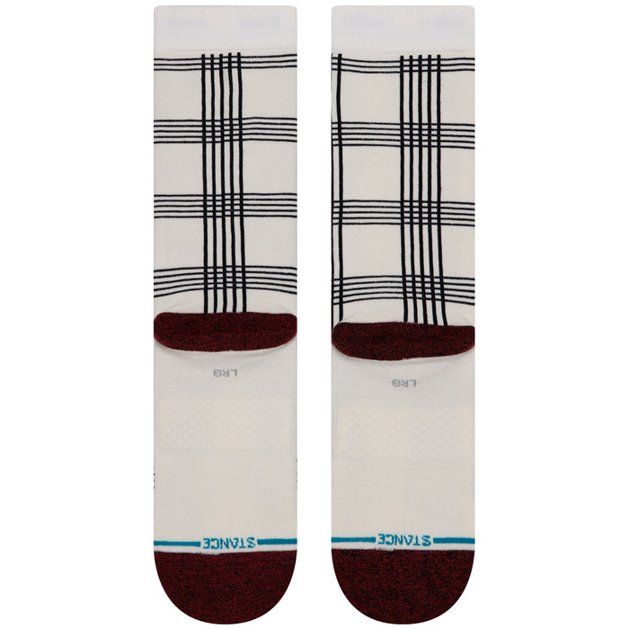 Stance Rat Plaid Socks White