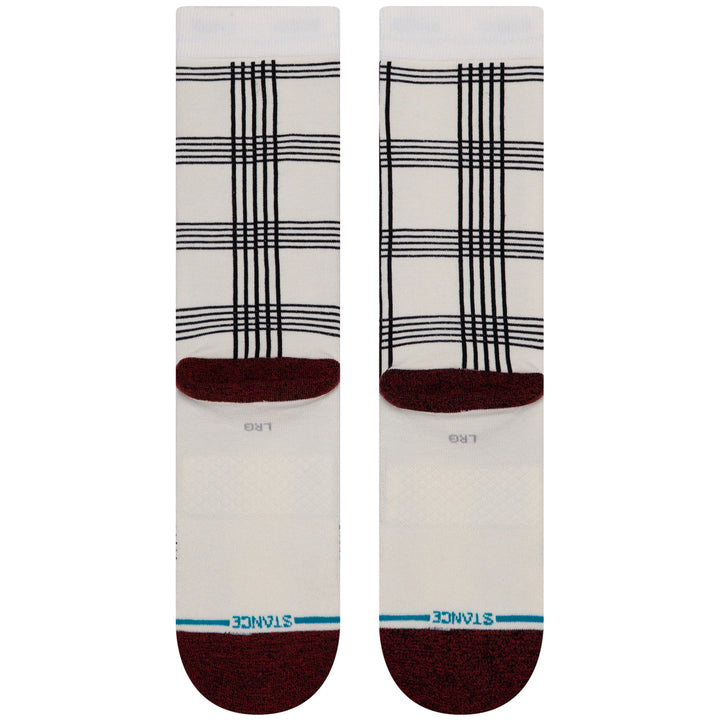 Stance Rat Plaid Socks White