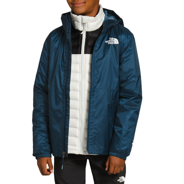 The North Face Youth Zipline Rain Jacket - Kids' Blue Wing Teal