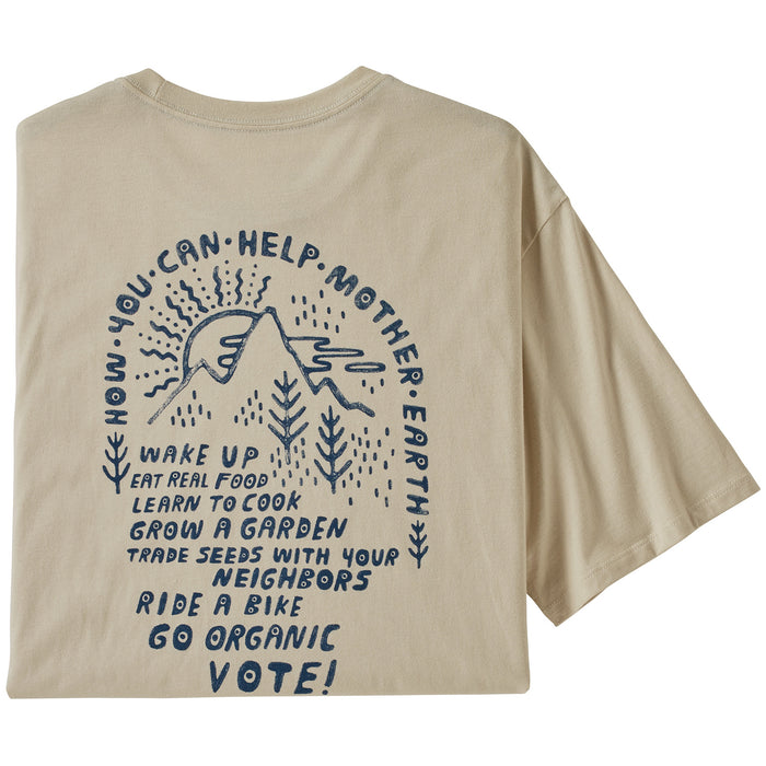 Patagonia How To Help Organic T-Shirt Pumice
