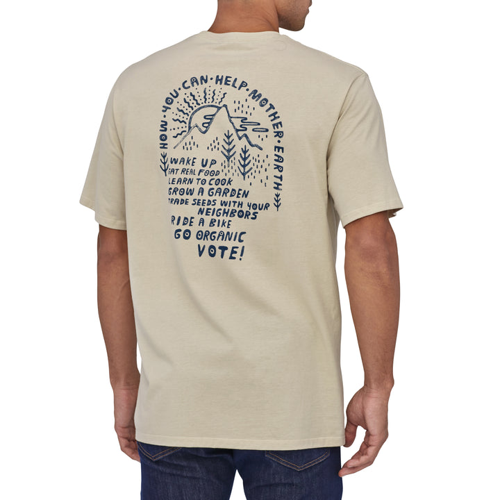 Patagonia How To Help Organic T-Shirt Pumice