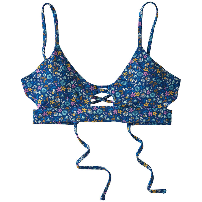 Patagonia Focal Point Bikini Top - Women's Cover Crop Wild: Superior Blue