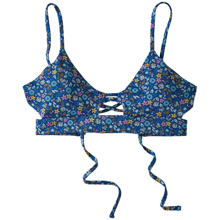 Patagonia Focal Point Bikini Top - Women's Cover Crop Wild: Superior Blue
