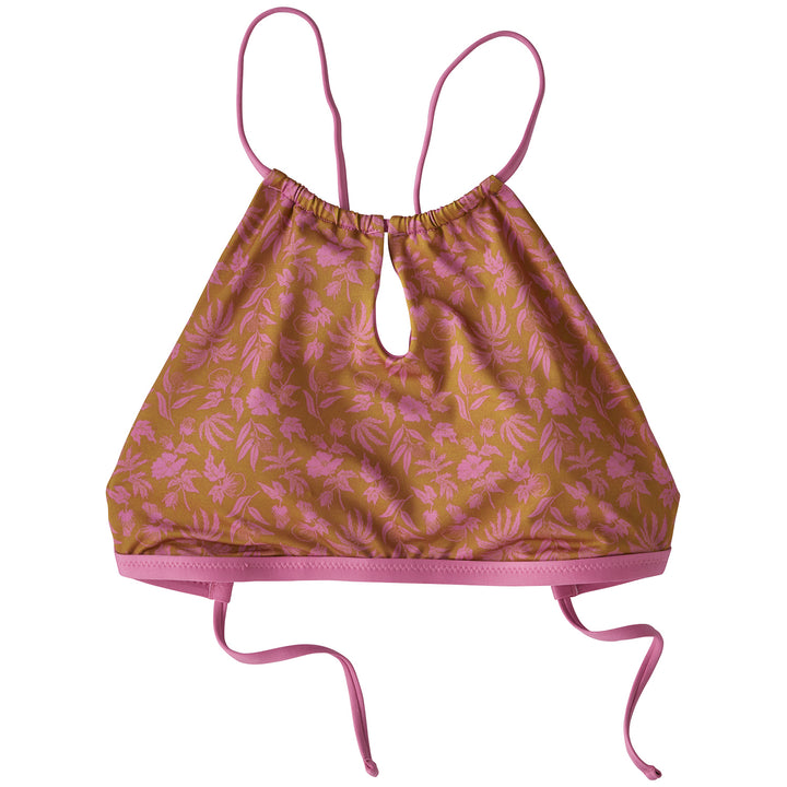 Patagonia Cliff Cruiser Bikini Top - Women's Fiber Flora Small: Umber Brown