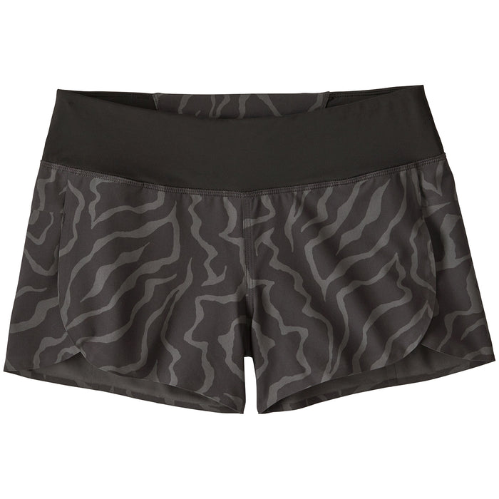 Patagonia Stretch Hydropeak Surf Shorts - Women's Tiger Tracks Camo Small: Ink Black