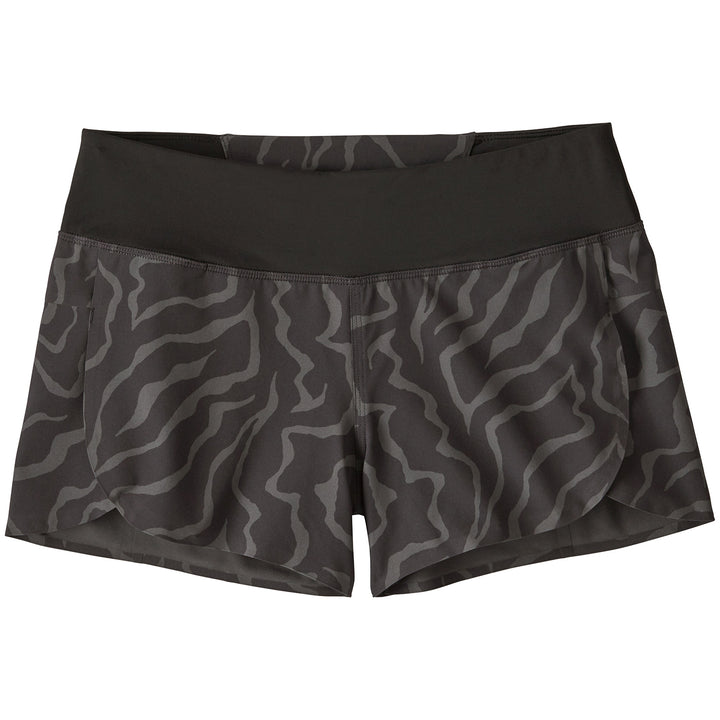 Patagonia Stretch Hydropeak Surf Shorts - Women's Tiger Tracks Camo Small: Ink Black