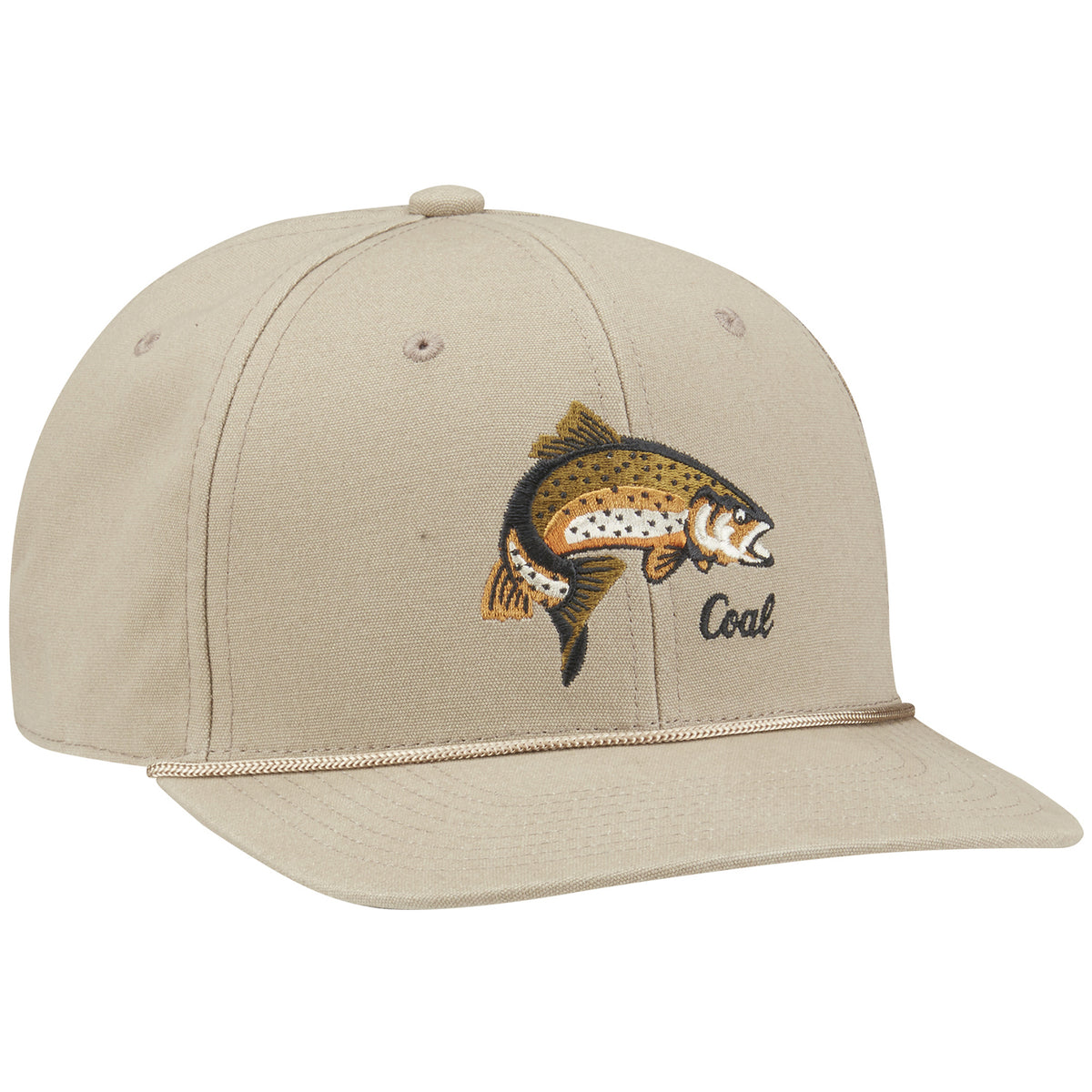 Coal Wilderness Low Snapback Hat Khaki (Fish)