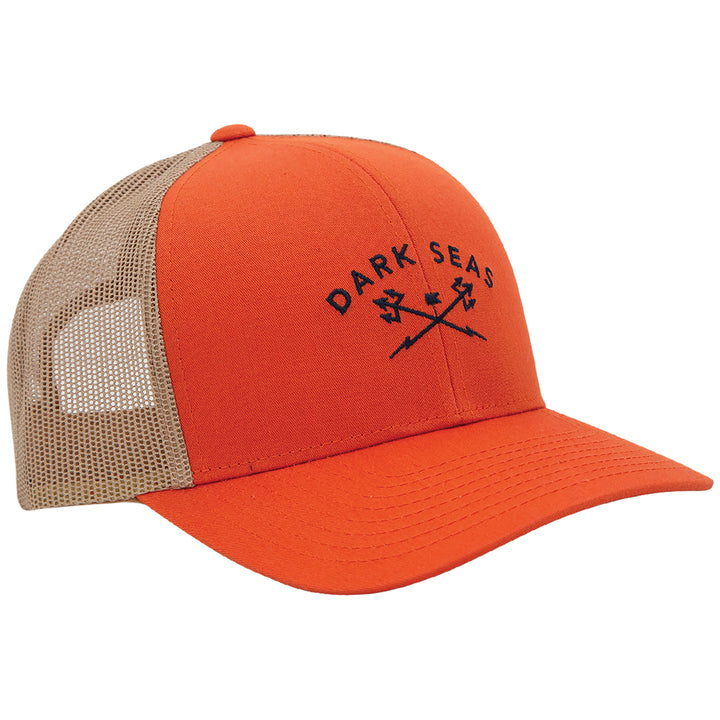 Dark Seas Murre Hat Orange/Khaki