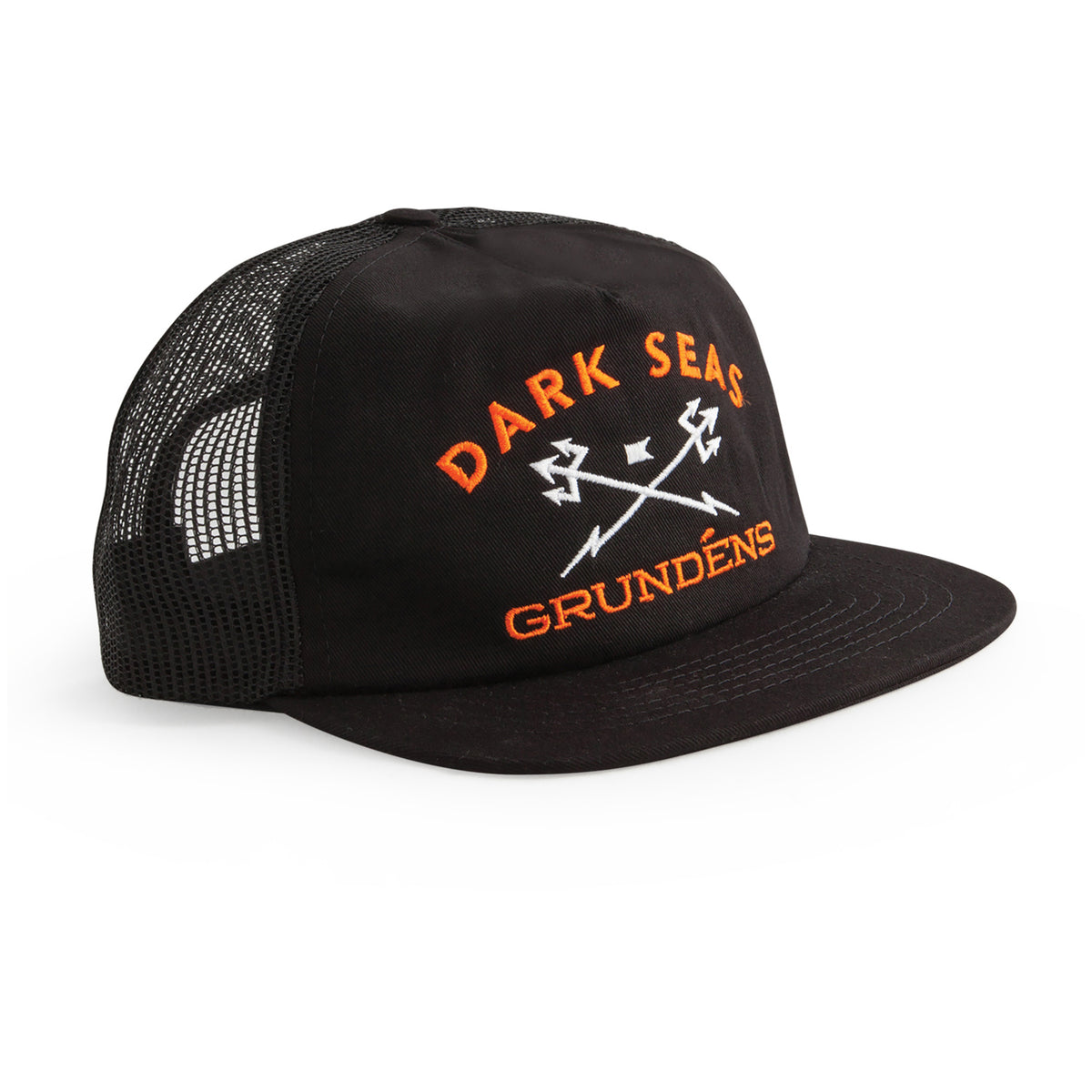 Dark Seas x Grundens Trucker Hat Black