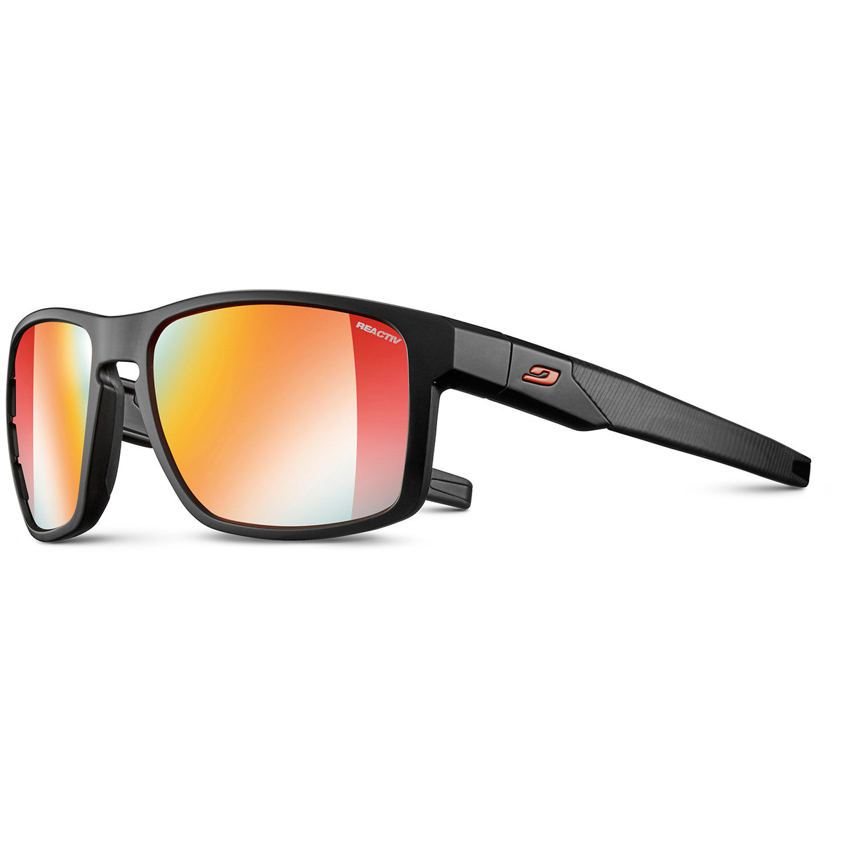 Julbo Stream Reactiv Sunglasses Black/Red - Reactiv Performance 1-3 Yellow/Brown