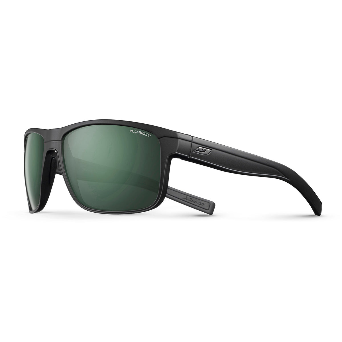 Julbo Renegade Sunglasses Matte Black/Black - Polarized 3 Green