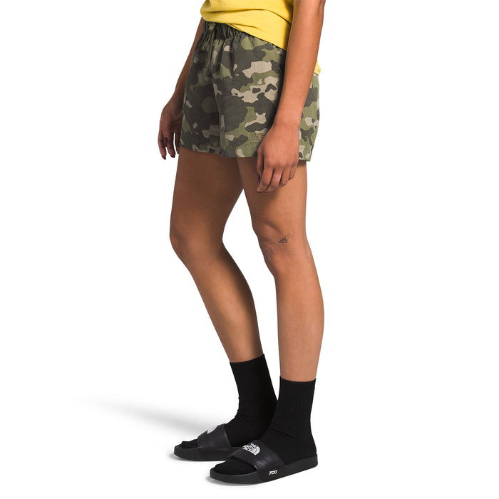 The North Face Class V Shorts - Women's Burnt Olive Green Ponderosa Print