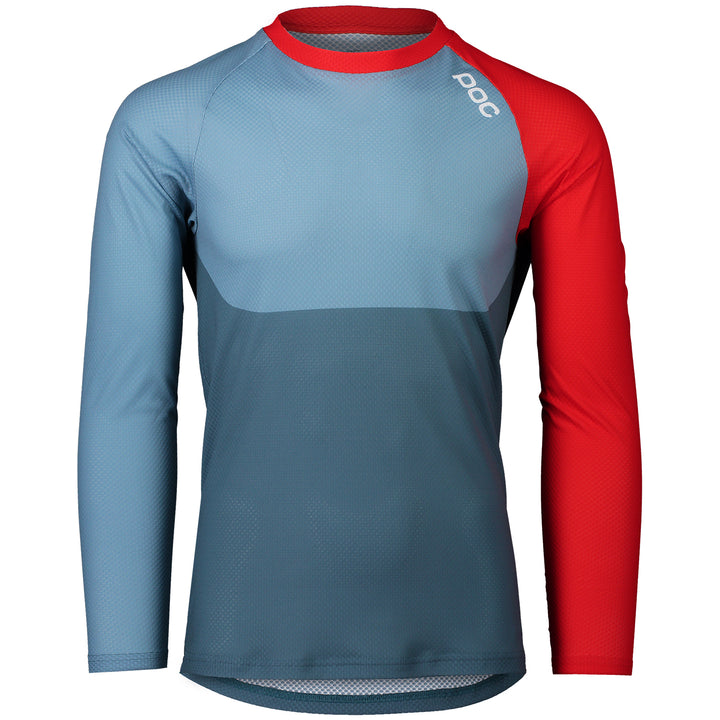 POC MTB Pure LS Jersey Calcite Blue/Prismane Red
