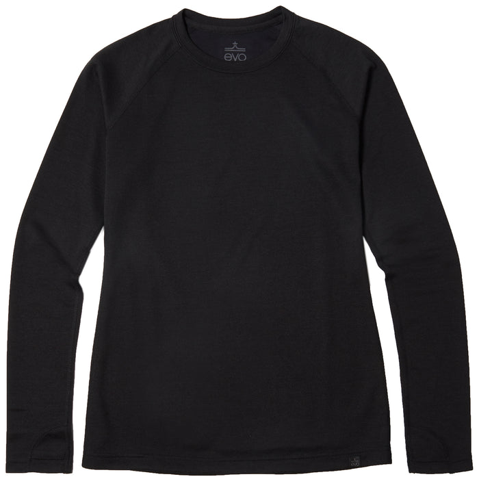 evo Ridgetop Polartec® Power Dry® Midweight Crew Top - Women's Matte Black