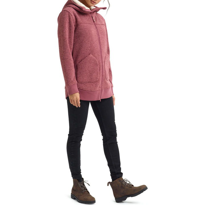 Burton Minxy Fleece Full-Zip Hoodie - Women's Rose Brown Heather