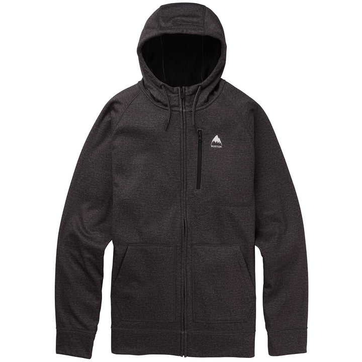 Burton Crown Bonded Full-Zip Hoodie True Black Heather
