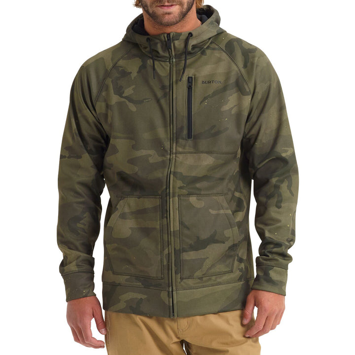 Burton Crown Bonded Full-Zip Hoodie Worn Camo